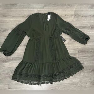New York & Company Dark Green Dress